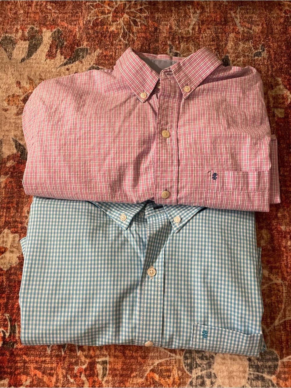 2 Medium IZOD Button Downs